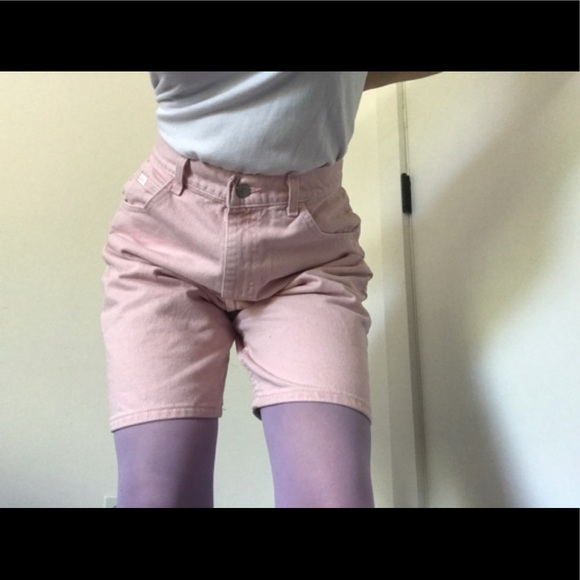 Lee Vintage Mom Bermuda Shorts Pastel Pink RARE! - Picture 7 of 14